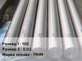 Пермаллой 100х0.02 Марка: 79НМ